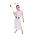 White-Silver - Front - Bristol Novelty Childrens-Kids Christmas Angel Costume With Wings Belt And Halo
