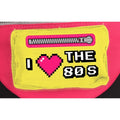 Pink-Yellow - Back - Bristol Novelty Unisex `I Love The 80s` Neon Bum Bag