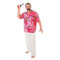 Pink - Front - Bristol Novelty Mens Hawaiian Floral Shirt Costume