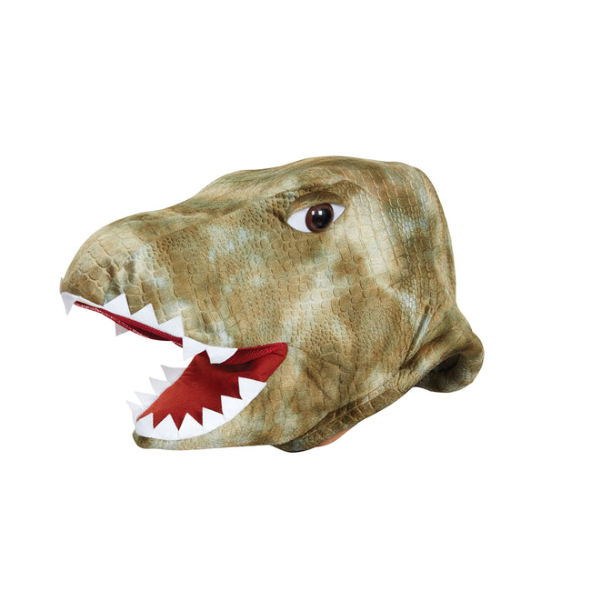 Brown-White - Back - Bristol Novelty Unisex Adults Dinosaur Mascot Mask