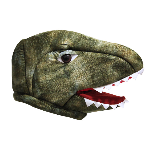 Brown-White - Front - Bristol Novelty Unisex Adults Dinosaur Mascot Mask