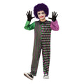 Purple-Green - Front - Bristol Novelty Childrens-Kids Clown Boy Costume