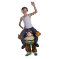 Brown-Blue - Front - Bristol Novelty Childrens-Kids Monkey Piggyback Costume