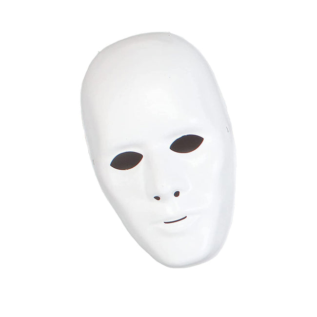 White - Front - Bristol Novelty Robot Female Face Mask