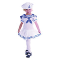 White-Blue - Front - Bristol Novelty Girls Sailor Costume