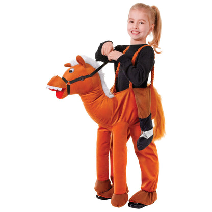 Brown - Front - Bristol Novelty Childrens-Kids Step In Horse Costume