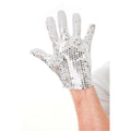 White-Silver - Front - Bristol Novelty Unisex Adults Sequin Glove