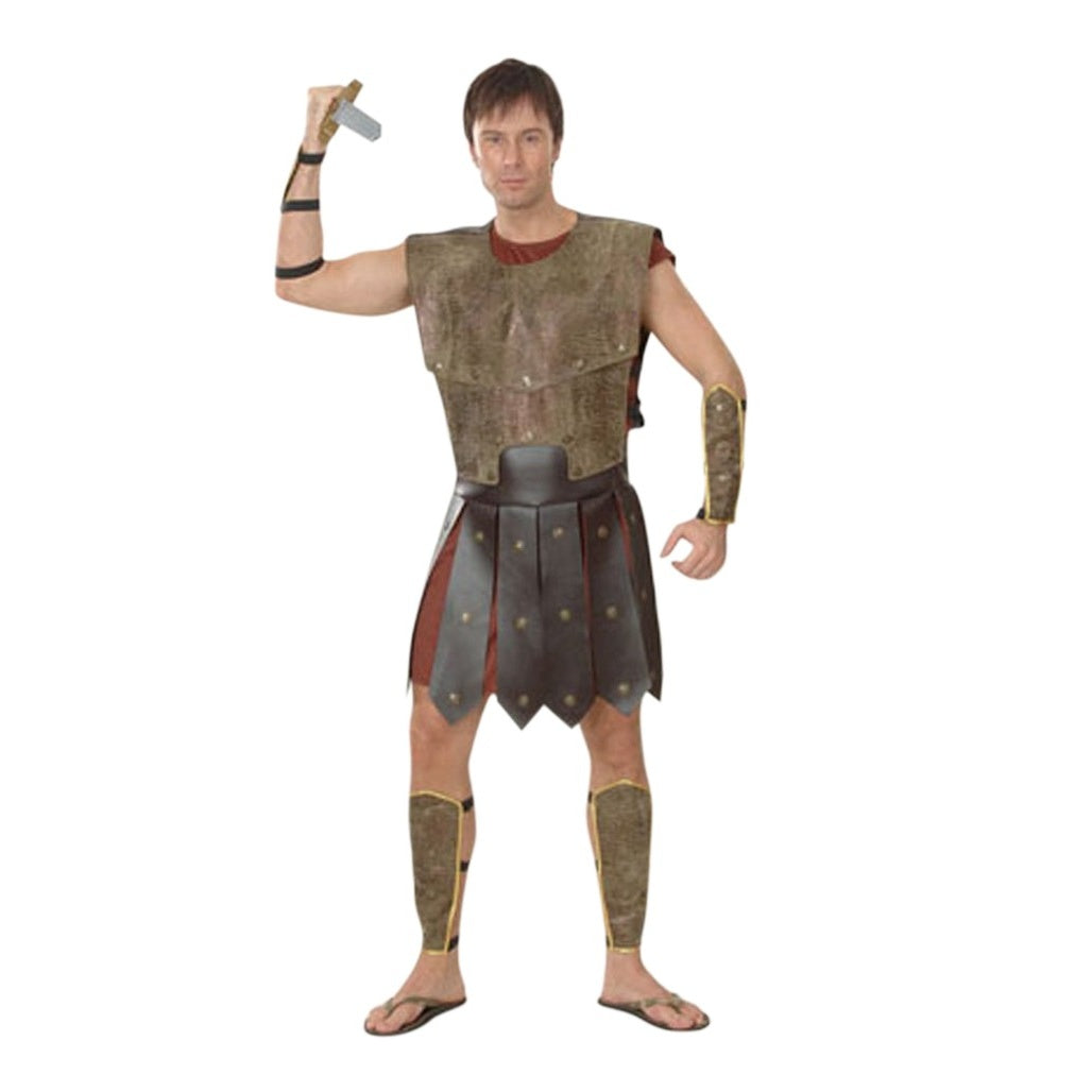 Brown - Front - Bristol Novelty Mens Warrior Costume