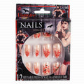 Red - Front - Bristol Novelty Womens-Ladies Vampiress Press On Nails