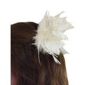 White - Front - Bristol Novelty Feather Hair Clip
