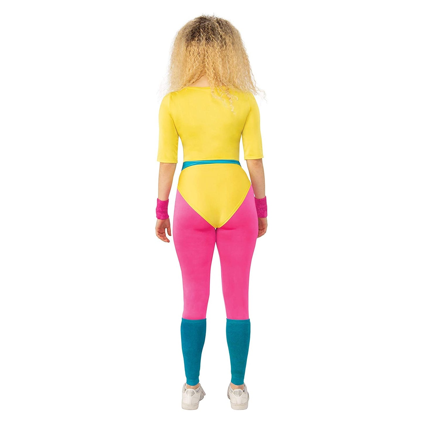 Yellow-Pink-Blue - Back - Bristol Novelty Womens Aerobics Girl Costume