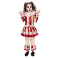 Red-Cream - Front - Bristol Novelty Girls Carnevil Clown