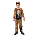 Khaki-Black - Front - Bristol Novelty Childrens-Boys Skeleton Soldier Costume