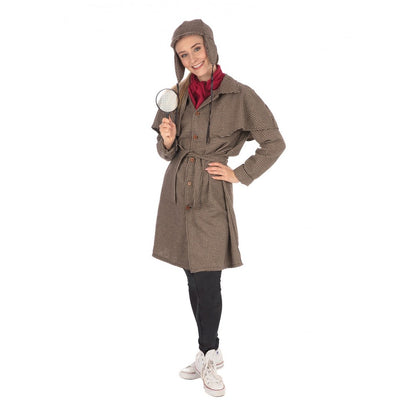 Tweed - Front - Bristol Novelty Womens-Ladies Long Detective Costume