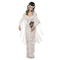 White - Front - Bristol Novelty Womens-Ladies Haunted Bride Halloween Costume Dress