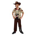 Brown-Black - Front - Bristol Novelty Childrens-Kids Skeleton Sheriff Costume