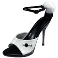 Black-White - Front - Bristol Novelty Womens-Ladies Bunny Shoes