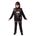Black - Front - Bristol Novelty Childrens-Kids Skeleton Playing Card Tabard