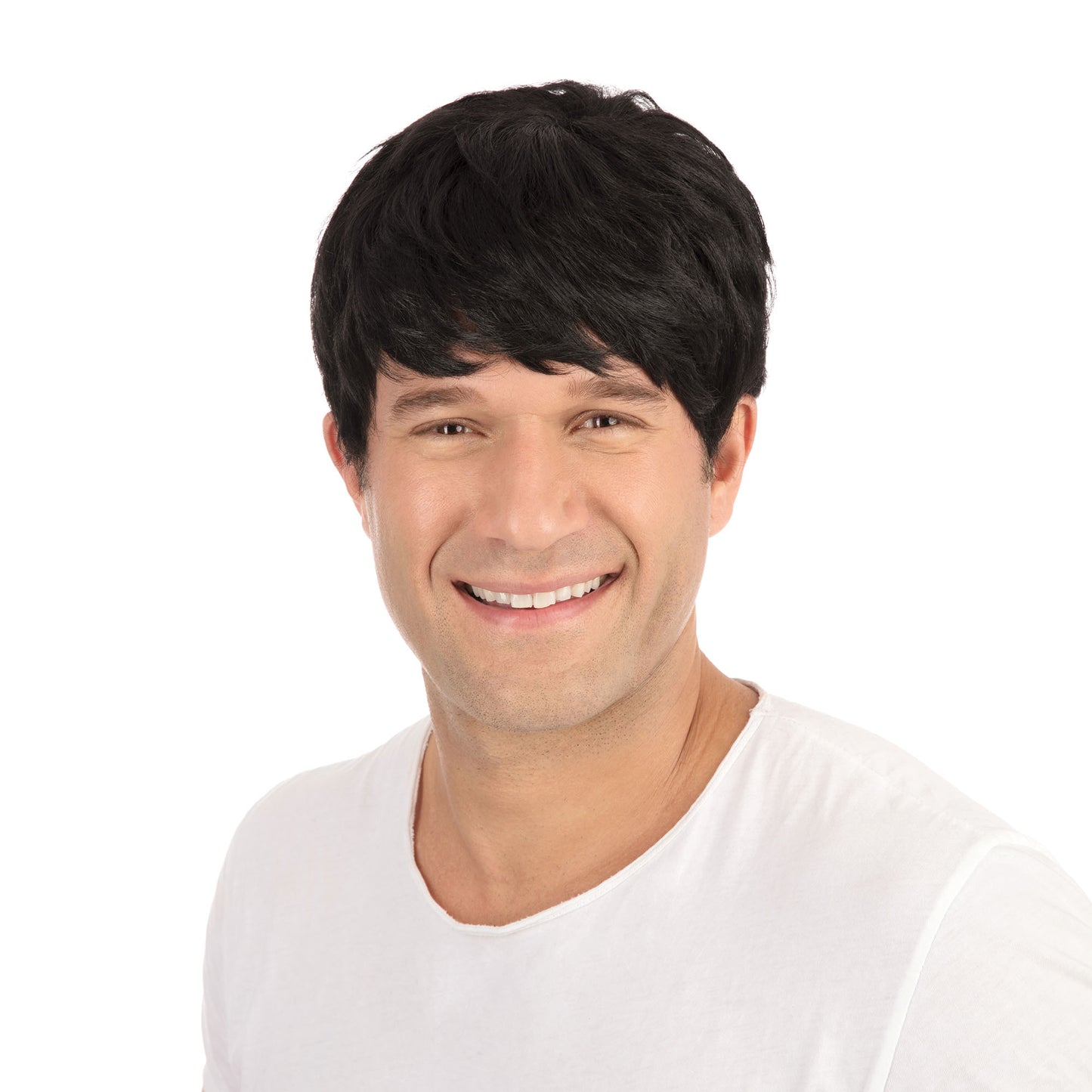 Black - Front - Bristol Novelty Mens Short Wig