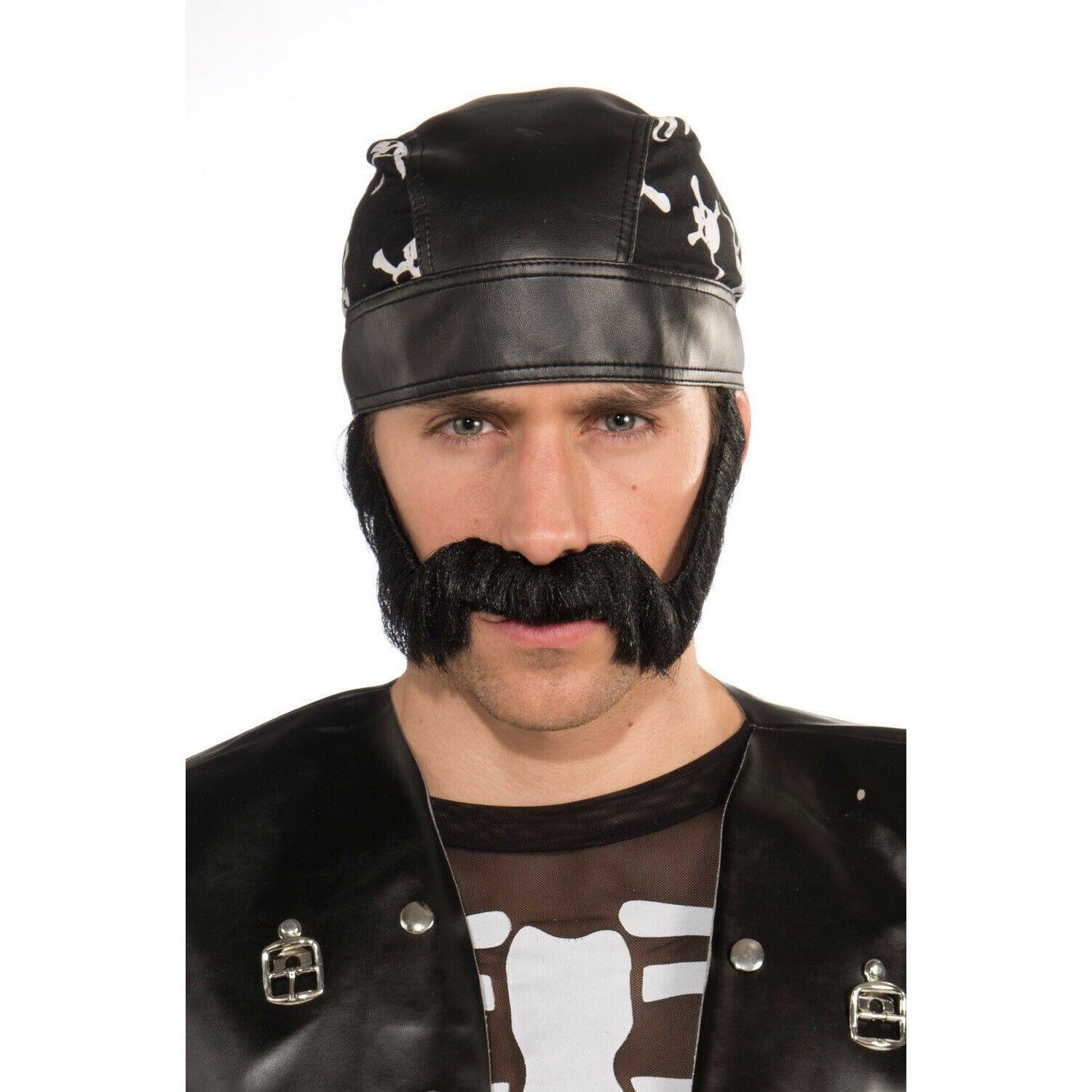 Black - Front - Forum Novelties Unisex Adult Macho Beard Wig