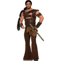 Black - Side - Forum Novelties Unisex Adult Medieval Warrior Wig