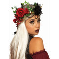 Black-Red-Green - Back - Forum Novelties Womens-Ladies Flower Costume Headwear