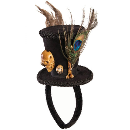Black-Brown - Side - Bristol Novelty Unisex Adult Voodoo Top Hat Costume Headwear