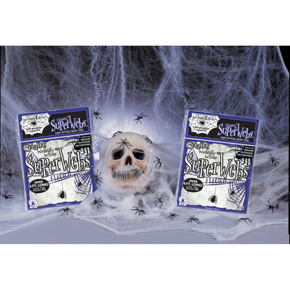 White - Front - Bristol Novelty Spider Web Halloween Decoration