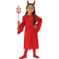 Red - Front - Bristol Novelty Girls Devil Costume