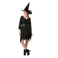 Black - Front - Bristol Novelty Womens-Ladies Witch Nylon Costume