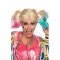 Blonde-Pink-Blue - Front - DC Comics Unisex Adult Birds Of Prey Harley Quinn Wig