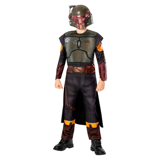 Green-Black - Front - Star Wars: The Book Of Boba Fett Childrens-Kids Deluxe Costume