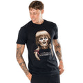Black - Front - Annabelle Unisex Adult Scary Face T-Shirt