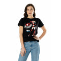 Black-Red-Blue - Front - Harley Quinn Unisex Adult Love Stinks T-Shirt