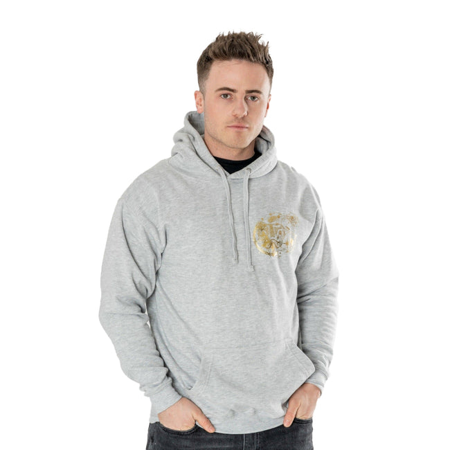 Harry Potter Unisex Grey Marl Slytherin Zodiac Hoodie Adult Harry Potter Unisex Grey Marl Slytherin Zodiac Hoodie Adult