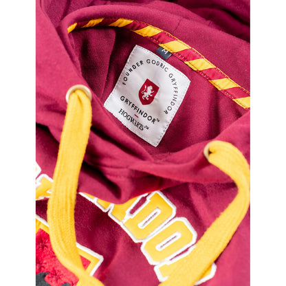 Burgundy - Pack Shot - Harry Potter Unisex Adult Deluxe Gryffindor Hoodie