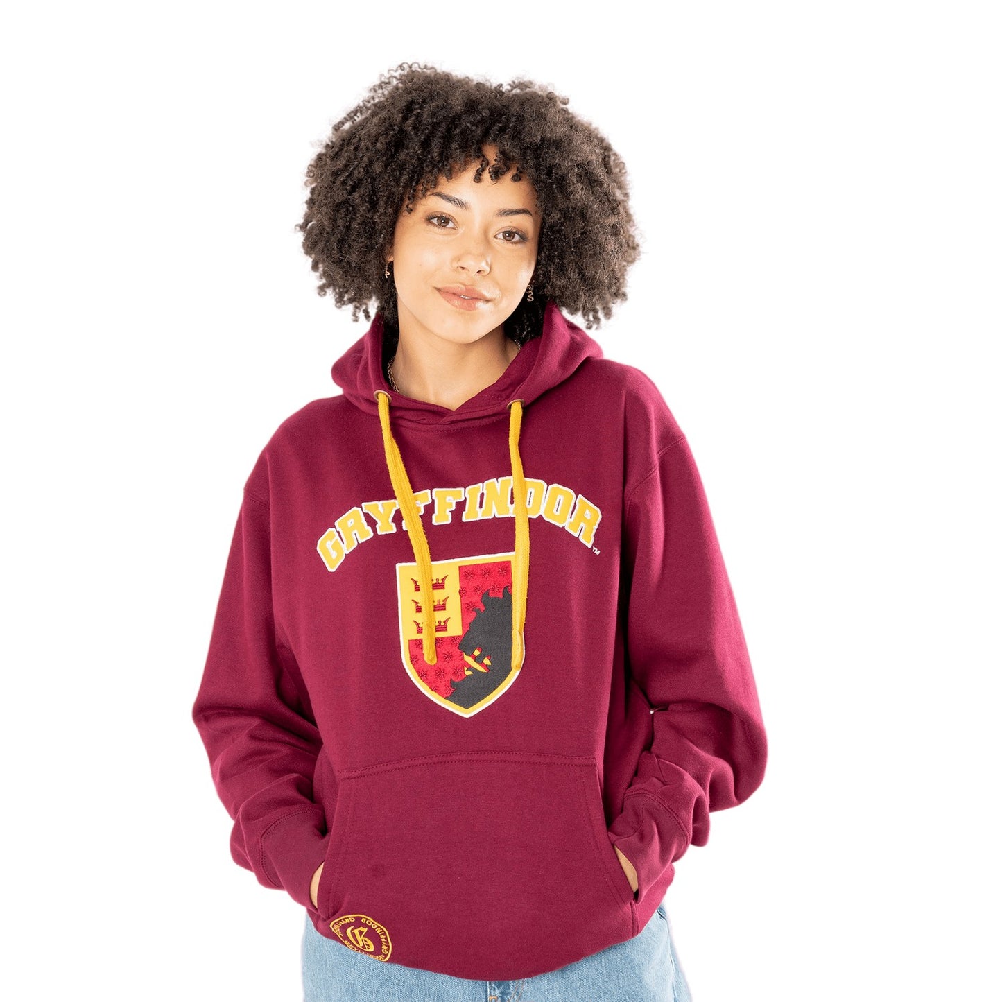 Burgundy - Front - Harry Potter Unisex Adult Deluxe Gryffindor Hoodie