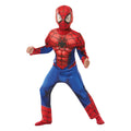 Red-Blue - Front - Spider-Man Boys Deluxe Muscles Costume