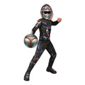 Black-Silver - Front - Black Widow Childrens-Kids Taskmaster Costume