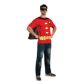Red-Black - Front - Batman Mens Robin T-Shirt