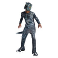 Grey - Front - Jurassic World Boys Velociraptor Costume