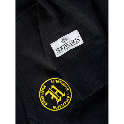 Black - Lifestyle - Harry Potter Unisex Adult Deluxe Hufflepuff Hoodie