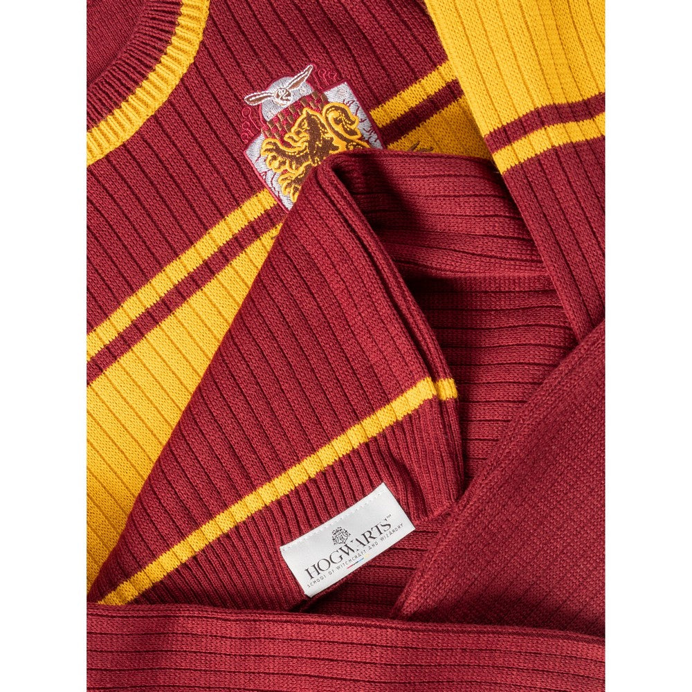 Red - Side - Harry Potter Unisex Adult Varsity Gryffindor Jumper