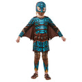 Blue-Brown - Front - How To Train Your Dragon Girls Deluxe Astrid Battlesuit Costume