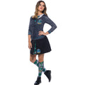 Blue - Back - Harry Potter Womens-Ladies Slytherin Costume Top