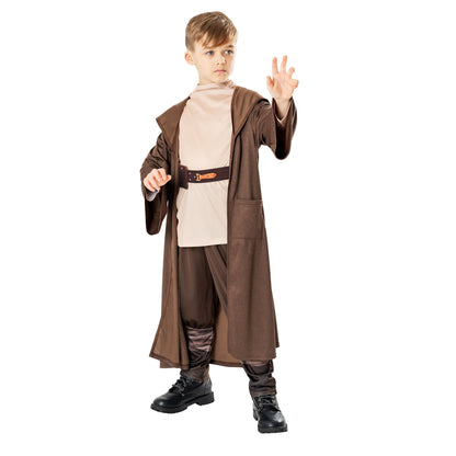 Brown - Front - Star Wars: Obi-Wan Kenobi Boys DLX Costume