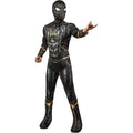 Black-Gold - Front - Spider-Man Boys Deluxe Costume