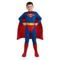 Red-Blue - Front - Superman Childrens-Kids Logo Costume