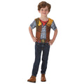 Yellow-Brown-Grey - Front - Bristol Novelty Childrens-Kids Cowboy Costume Top