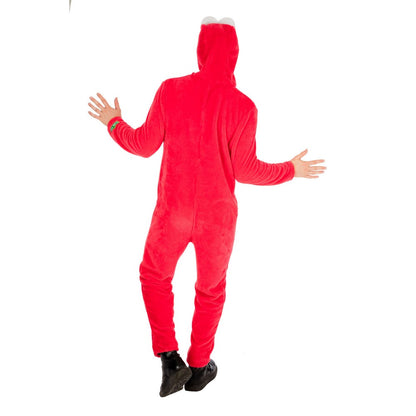 Red - Side - Sesame Street Unisex Adult Elmo Costume